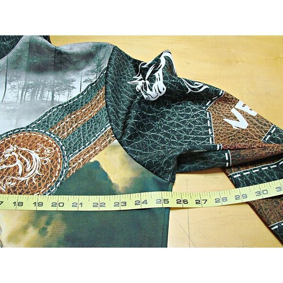Love American Horse 3D All Over Design Full Zip Up Hoodie Leather Print Size 2X? - Picture 7 of 9